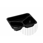 Miska PP zatavovací 3-dílná (227×175×50mm) černá