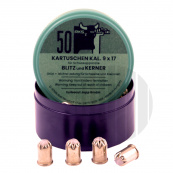 Jateční náboje 9mm 50 ks - zelené