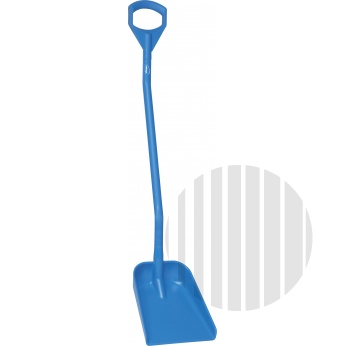 Vikan Lopata, dlouhá rukojeť, malá plocha - modrá