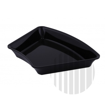 Tác plexi rohový system 265x 45° x50 černý