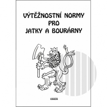 Kniha - Výtěžnostní normy pro jatky a bourárny