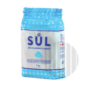 Sůl jedlá kamenná s jódem 1 kg