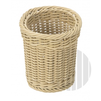 Košík na příbory kulatý - světlý