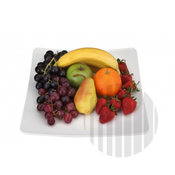 Tác klenutý čtvrecový 350x350mm - černá
