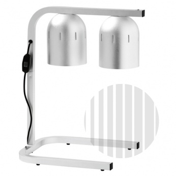 Infra lampa stolní - hliník