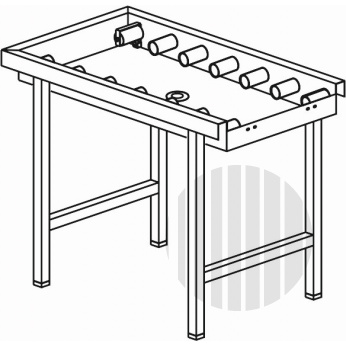 KROMO Stůl válečkový s vanou 1100 x 650 x 850 mm