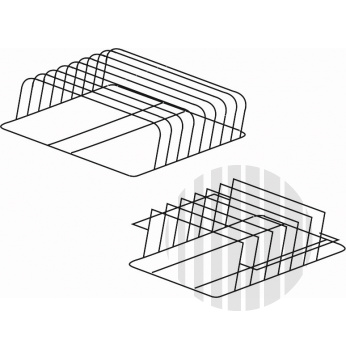 KROMO Držák plechů a podnosů nerez 500 x 500 x 160 mm (rozteč 45 mm)