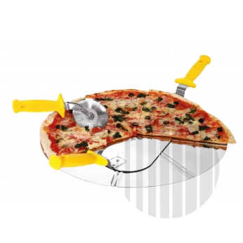 Pizza podnos (Ø450mm,3/6 porcí)