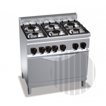 Berto's S.p.A. Plynový sporák Bertos G6F6+T